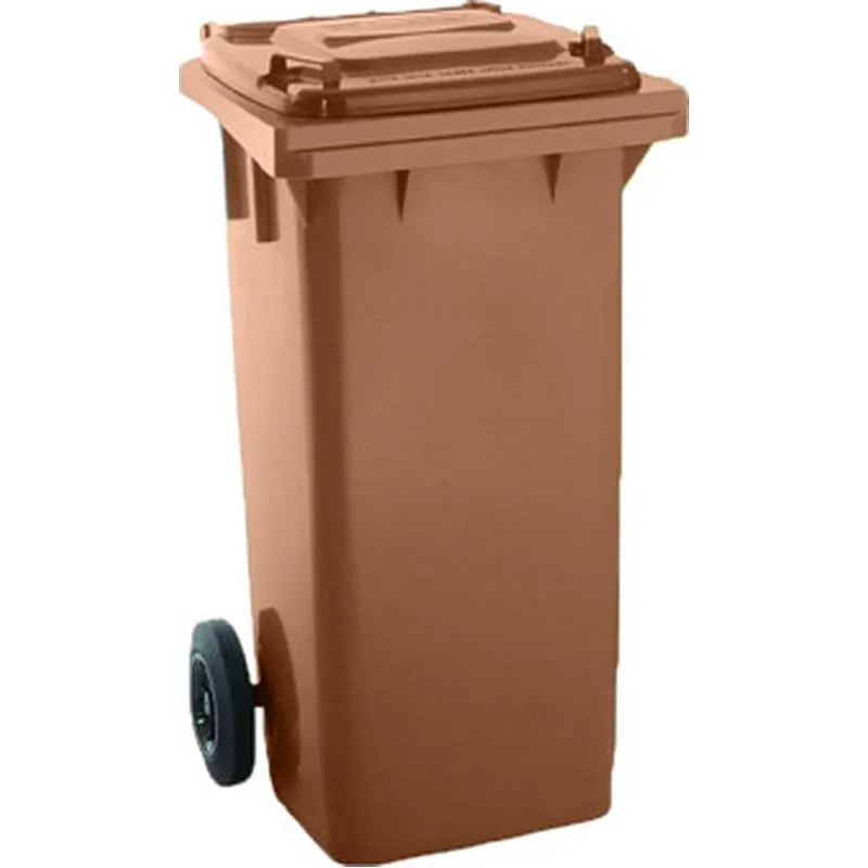 Compra CONTENEDOR SELECTIVO COLOR CON RUEDAS 120 L - MARRON W-WEBER 04005MARRON al mejor precio