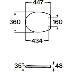Compra TAPA WC VICTORIA BLANCA 36 X 44.6 CM ROCA A801B6000B al mejor precio