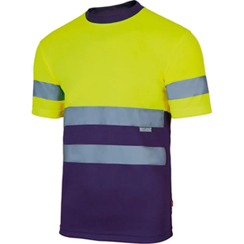 Compra CAMISETA TECNICA ALTA VISIBILIDAD MARINO / AMARILLO FLUOR TALLA L VELILLA 305506_01/20_L al mejor precio