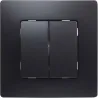 Compra CONMUTADOR DOBLE NEGRO SERIE NILOE LEGRAND 396490 al mejor precio