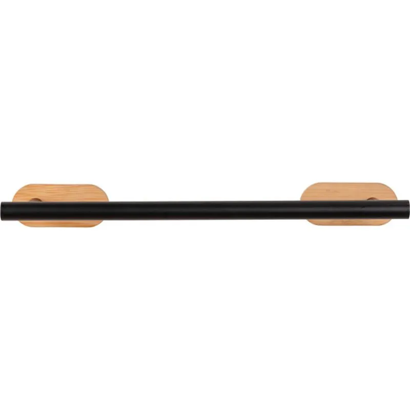 Compra TOALLERO DE BARRA ACERO INOX 40 CM TURBO-LOCK DUO OREA BAMBOO, NEGRO/NATURAL WENKO 25368100 al mejor precio