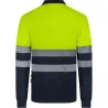 Compra POLO MANGA LARGA ALTA VISIBILIDAD CINTA SEGMENTADA NAVY / AMARILLO FLUOR TALLA XXL VELILLA 305535_61/20 al mejor precio