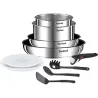 Compra SET INGENIO SARTEN 22+26 CAZO 16+18 CON TAPA+MANGO+3 UTENSILIOS SET COCINA INGENIO 10PZAS TEFAL L8971S04 al mejor precio