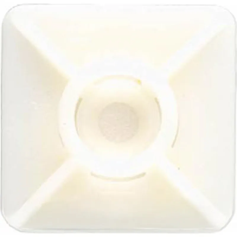 Compra BASE ADHESIVA PARA BRIDAS NILON 27 X 27 BLANCA 100UDS INDEX BBANA27 al mejor precio