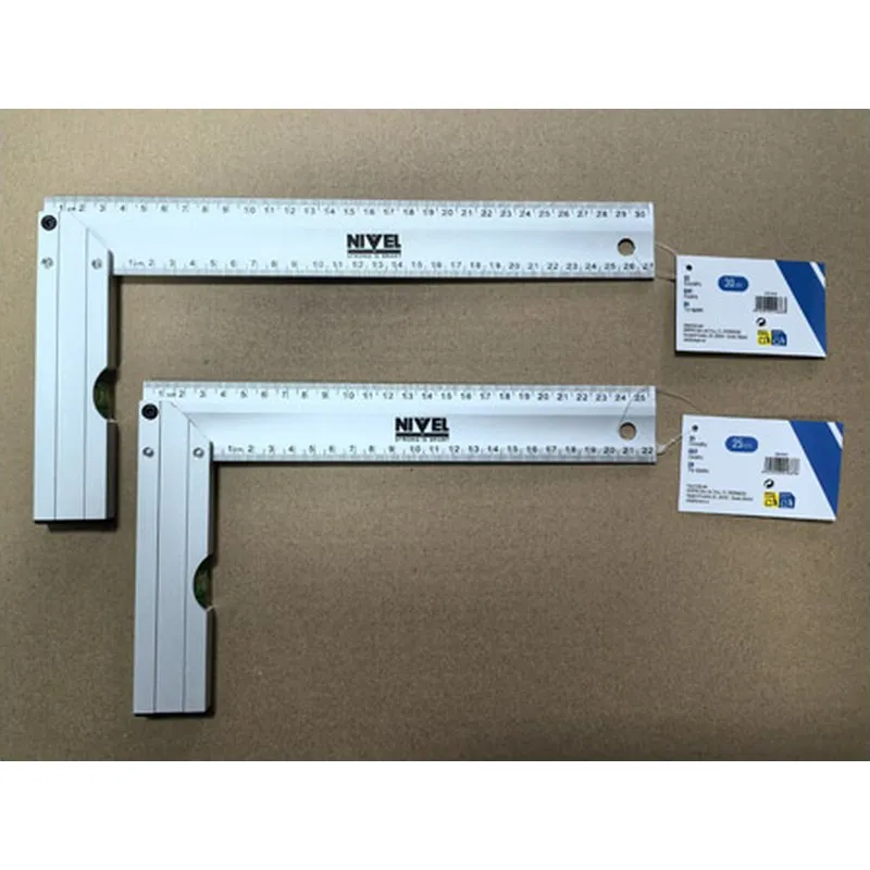 Compra ESCUADRA MEDICION CON NIVEL 25 CM ALUMINIO NIVEL AS0125 al mejor precio