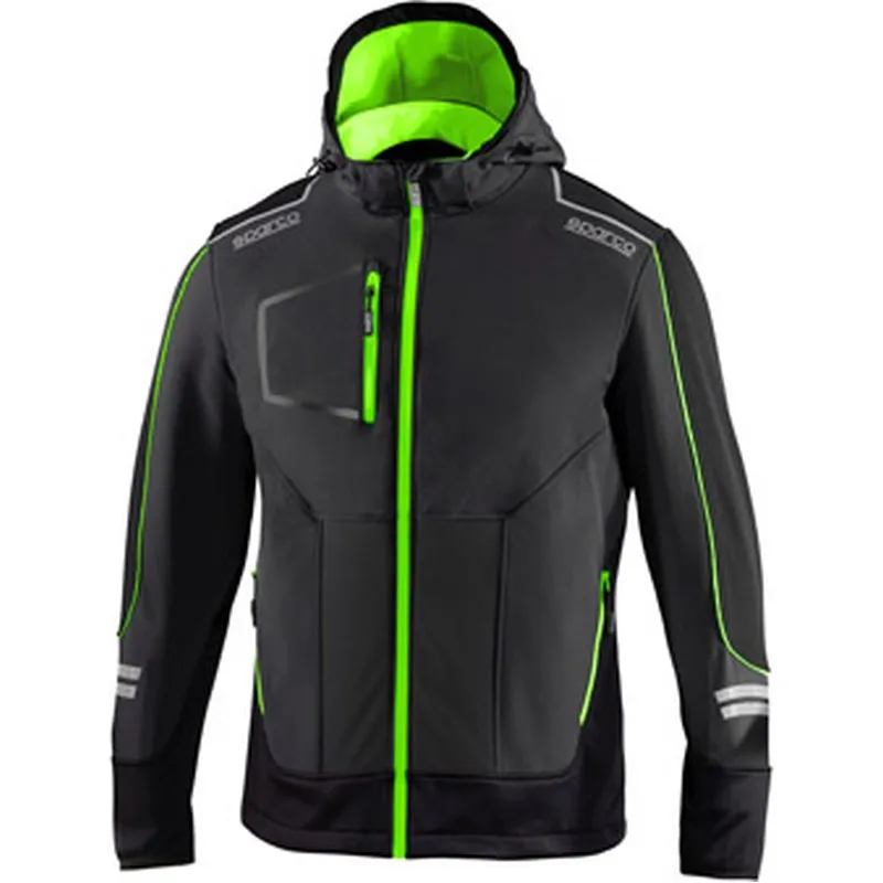 Compra CHAQUETA TECH SOFTSHELL GRIS / VERDE FLUOR TALLA XXL SPARCO 02412GSVF_XXL al mejor precio