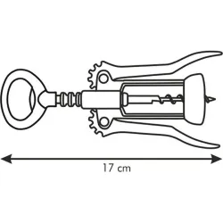 Compra SACACORCHOS 2 PALANCAS PRESTO ROJO TESCOMA 420244.20 al mejor precio