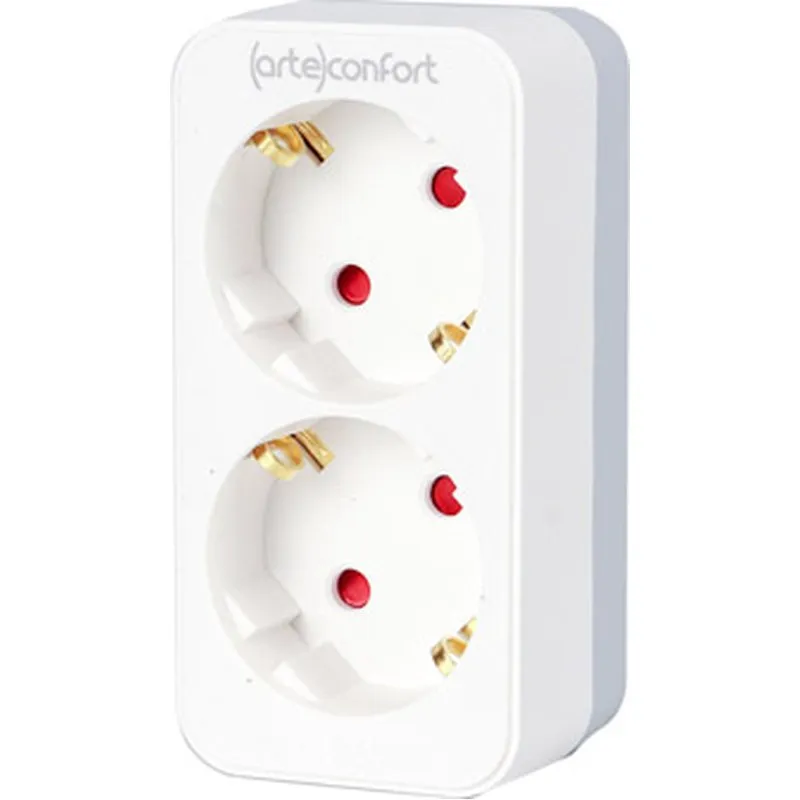 Compra LADRON UNO A D.OS SIN INTERRUPTOR BLANCO 16A 250V IP20 ARTECONFORT LADRON1/2SININTBL al mejor precio