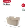 Compra CESTO ROPA L SOFTEX 45L BLANCO TIZA CURVER 258701 al mejor precio