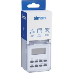 Compra PROGRAMADOR DIGITAL SEMANAL EXTERIOR IP44 ON OFF 10 PROGRAMAS-24H 7DIAS SIMON AF711201 al mejor precio