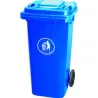 Compra CONTENEDOR BASURA CON RUEDAS Y TAPA AZUL-120 LT NATUUR NT125868 al mejor precio