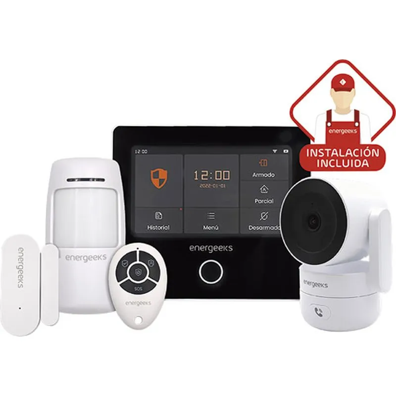 Compra ALARMA WIFI-GSM + CAMARA INTERIOR SENTINEL PRO SISTEMA CONECTADO A WIFI ENERGEEKS EG-PACKINST001 al mejor precio