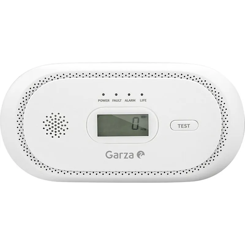 Compra DETECTOR MONOXIDO DE CARBONO CO BRAN 85DB INDICADOR LED TEST 10 AÑOS GARZA 430085C al mejor precio