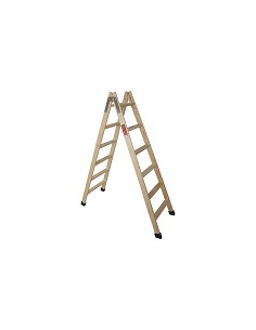Compra Escalera madera pino doble con taco 5 peldaños FRUC 7-77071 al mejor precio
