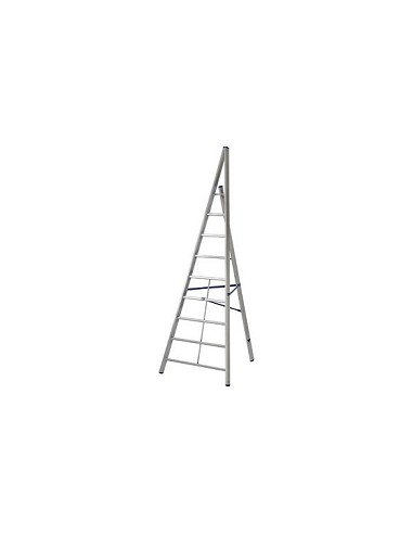 Compra Escalera triangular aluminio trittika 8 peldaños GIERRE AL510 al mejor precio