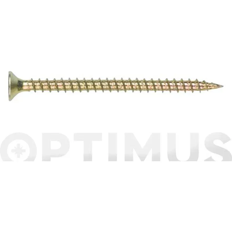 TIRAFONDO MADERA CABEZA AVELLANADA POZI BICROMATAD 6 X 50 MM INDEX TPPO60050