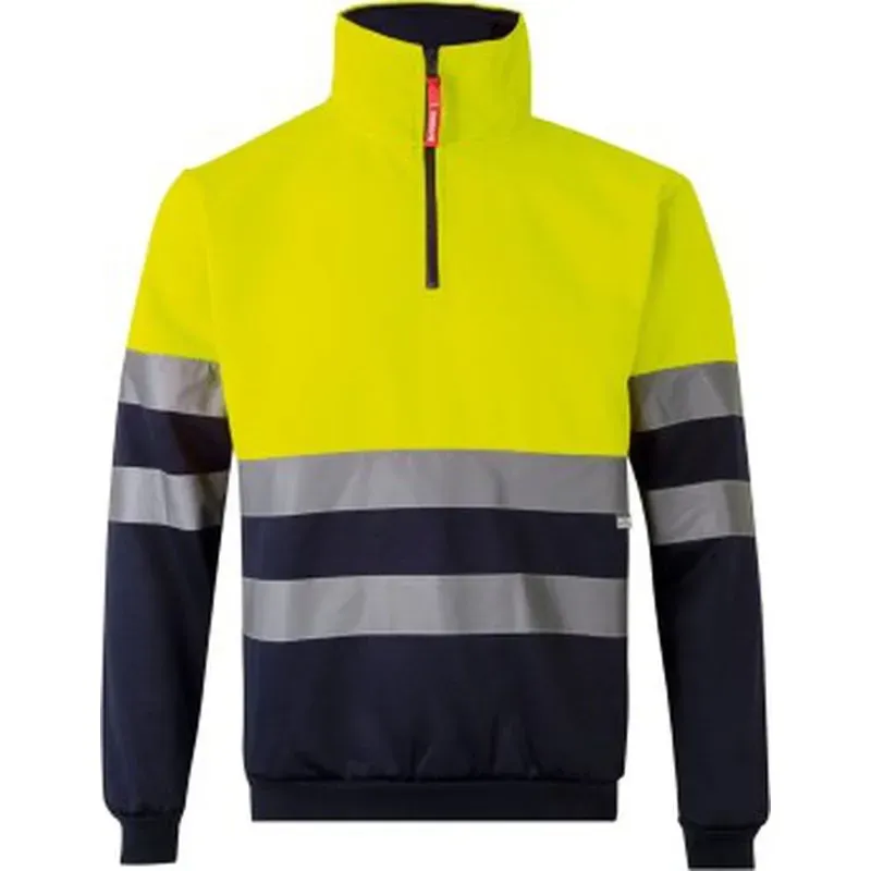 SUDADERA ALTA VISIBILIDAD MARINO / AMARILLO FLUOR TALLA S VELILLA 305701 20/61 S