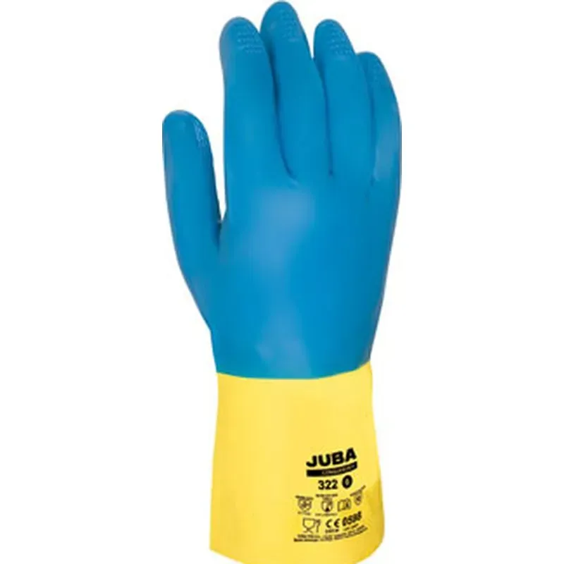 GUANTE NEOPRENO Y LATEX BICOLOR CONQUEROR II TALLA 7 JUBA 322/7