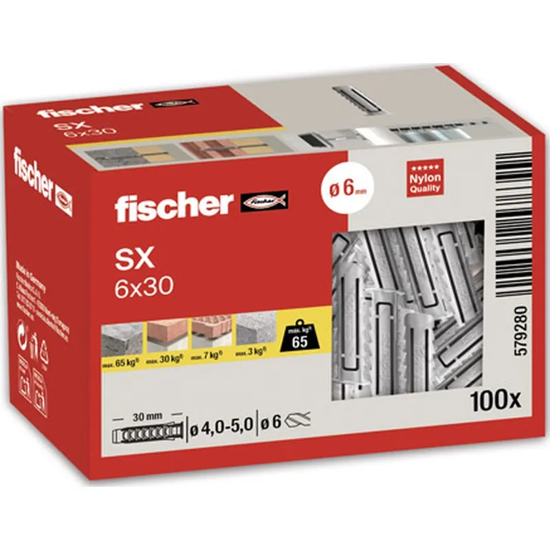 Compra TACO SX 6X30 100UDS FISCHER 579280 al mejor precio