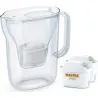 Compra JARRA FILTRANTE STYLE ESSENTIAL BLANCA + 2 FILTROS MAXTRA PRO 2,4L BRITA 1059048 al mejor precio