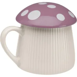 TAZA CON TAPA SETA VIOLETA...