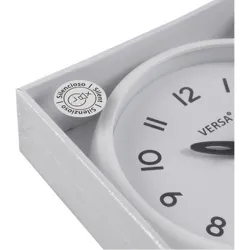 Compra RELOJ DE PARED REDONDO MARCO BLANCO 6X24,4X24,4CM VERSA 22360044 al mejor precio