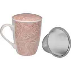 TAZA INFUSION ROSA CON TAPA...