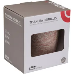 Compra TAZA INFUSION ROSA CON TAPA 0,35L 8,5X8,5X10,2CM VERSA 22860013 al mejor precio