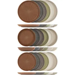 Compra VAJILLA 18 PZAS STONEWARE UNIVERSE SURTIDO H&H 1544700 al mejor precio