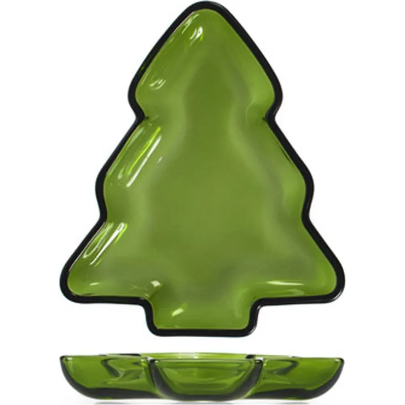 Compra PLATO PRESENTACION ARBOL VERDE 20X17X2,5 H&H 8566414 al mejor precio