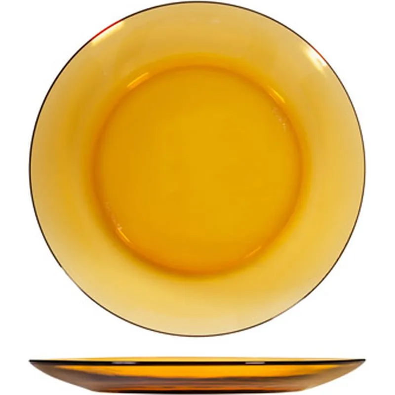 Compra PLATO VIDRIO AMBAR 6 UNIDADES LLANO 23,5CM DURALEX 6112501 al mejor precio
