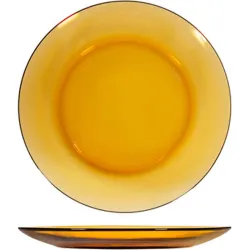 PLATO VIDRIO AMBAR 6...