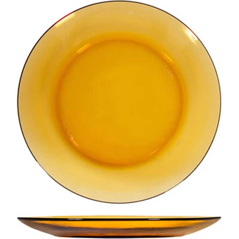 Compra PLATO VIDRIO AMBAR 6 UNIDADES POSTRE 19CM DURALEX 6112503 al mejor precio