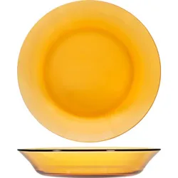 PLATO VIDRIO AMBAR 6...