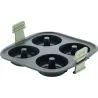 Compra MOLDE DONUTS SILICONA 4 CAVIDADES GRIS 20X20X5,6CM LEKUE 890222 al mejor precio