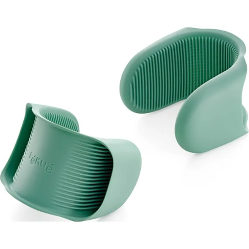 Compra MINI MANOPLAS FLEXIBLES (SET 2 UNIDADES) VERDE 8X8,3X5,5CM LEKUE 890208 al mejor precio