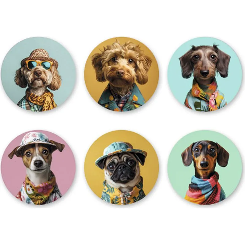 Compra POSAVASOS GIFT SET 6 U SURTIDOS DOGS III MA CHERIE 2212V20040 al mejor precio