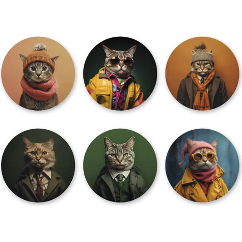 Compra POSAVASOS GIFT FUNNY SET 6 U SURTIDOS CATS MA CHERIE 2212V420015 al mejor precio