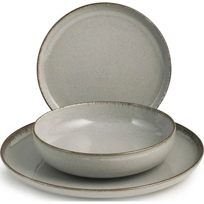 Compra VAJILLA 12 PZAS PORCELANA PEARL GRIS 9000621 al mejor precio