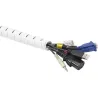 Compra ORGANIZADOR DE CABLES TUBO ESPIRAL CON APLICADOR D-LINE 2,5M diametro25MM BLANCO LUCECO CZ252.5W al mejor precio