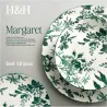 Compra VAJILLA 12 PIEZAS PORCELANA DECORADA MARGARET VERDE NON 9785799 al mejor precio