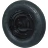 Compra RUEDA CARRETILLA OBRA diametro35CM EJE 10CM NEGRA BUECASA 460059 al mejor precio