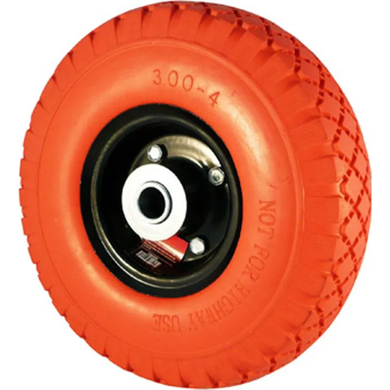 Compra RUEDA CARRETILLA OBRA IMPINCHABLE diametro26CM EJE 20MM BUECASA 460075 al mejor precio