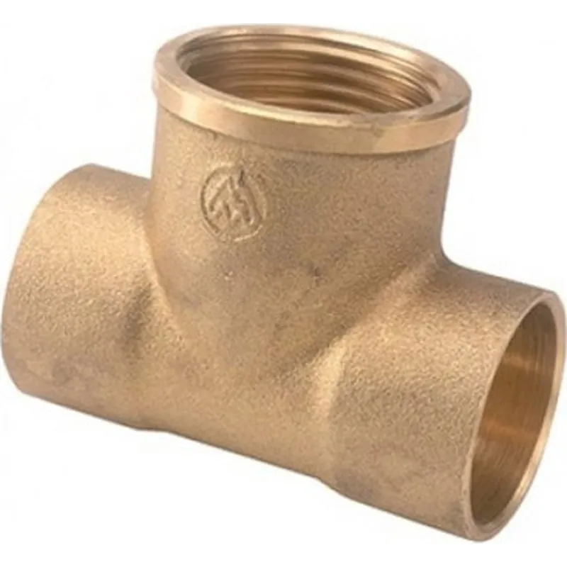 Compra TE HEMBRA 130 GCU LATON 1/2" X 15 25 UDS METALGRUP 221215 al mejor precio