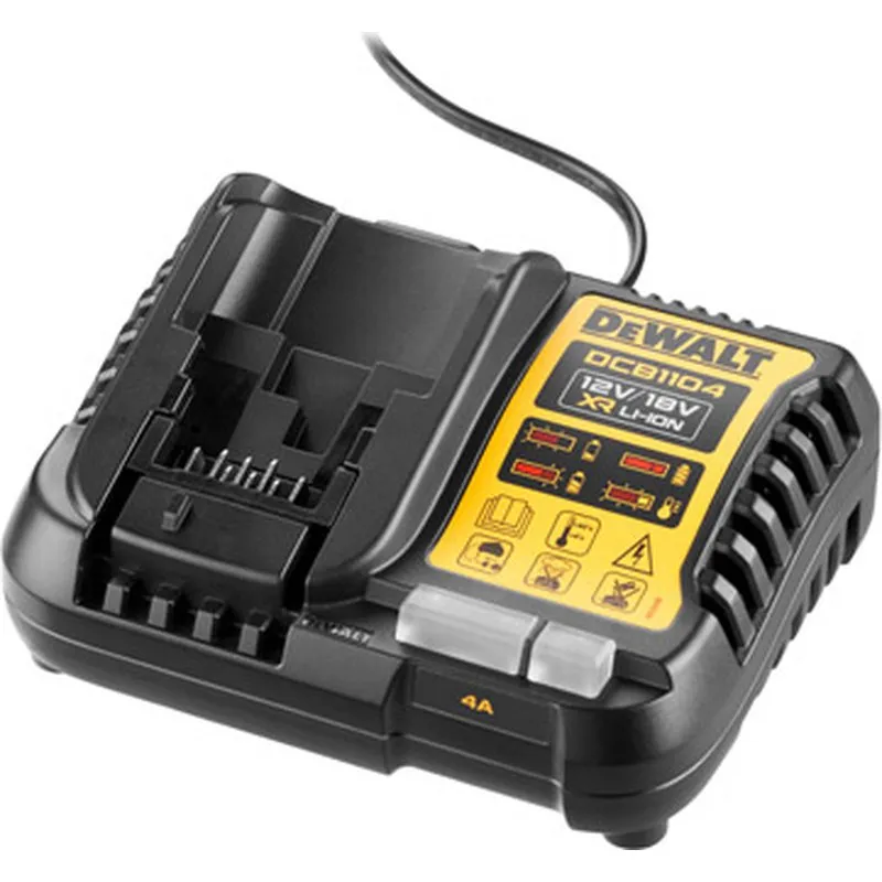 Compra CARGADOR XR 12V-18V CARRIL LI-ION4A DEWALT DCB1104-QW al mejor precio