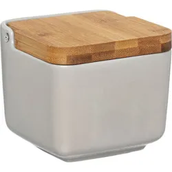 SALERO PORCELANA TAPA BAMBU...