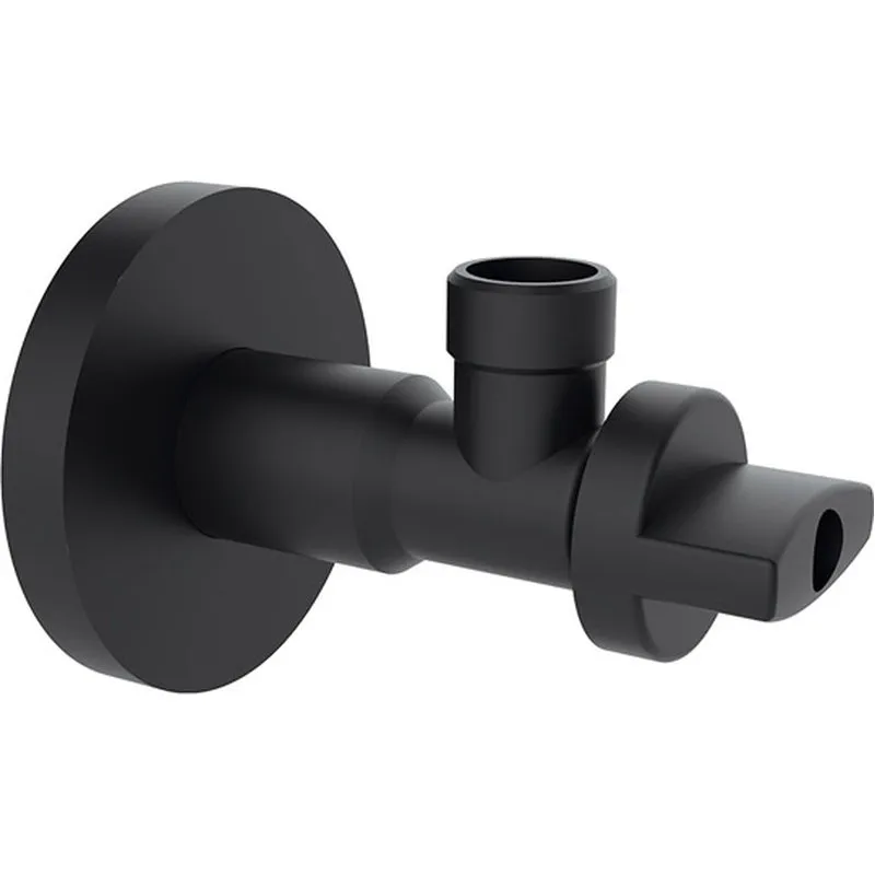 Compra VALVULA ESCUADRA AMERICA TECH EXTRA LARGA SIN TUERCA 1/2" - 3/8" 90º NEGRA 2 UDS STH 40271 al mejor precio