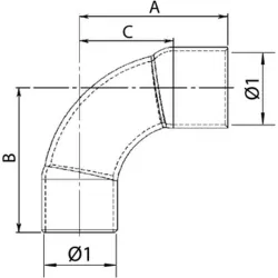 Compra CURVA COBRE 90º M-H 5002A diametro 12 MM 10 UDS STH F071012 al mejor precio