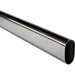 TUBO ARMARIO CROMADO OVAL...