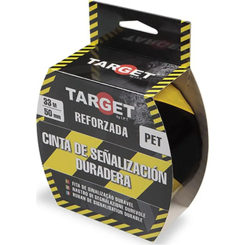 Compra CINTA ADHESIVA SEÑALIZACIÓN 33MTX50MM AMARILLA/NEGRA TARGET C40NA3350 al mejor precio